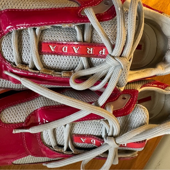 PRADA red Sneakers 4e2352 Americas Cup Runners size 39 - Picture 8 of 9